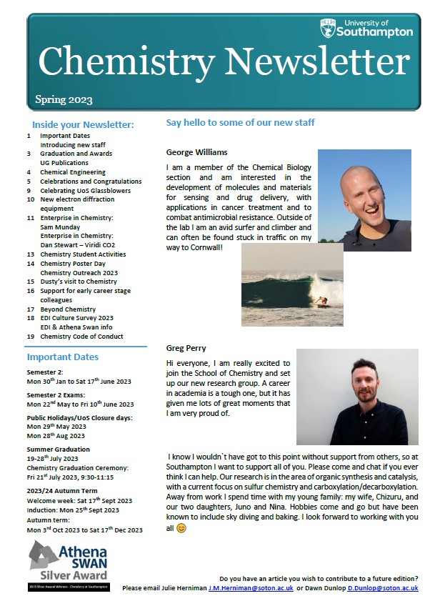 Chemistry newsletter in high resolution