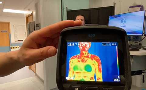 Using a thermal imaging camera