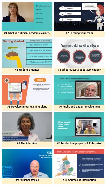 screen shots of videos