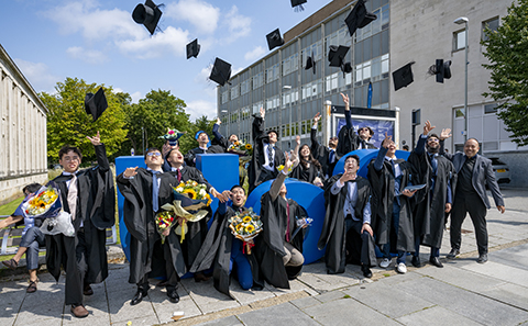 Students celebrating 
