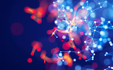 A close up of a network.