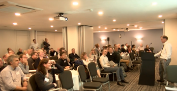 Prof Leighton talks in Birmingham