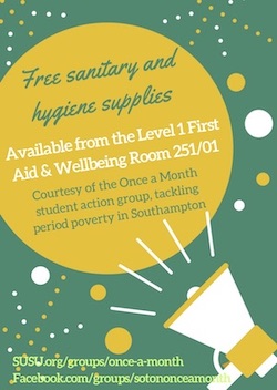Sanitary supplies announcement