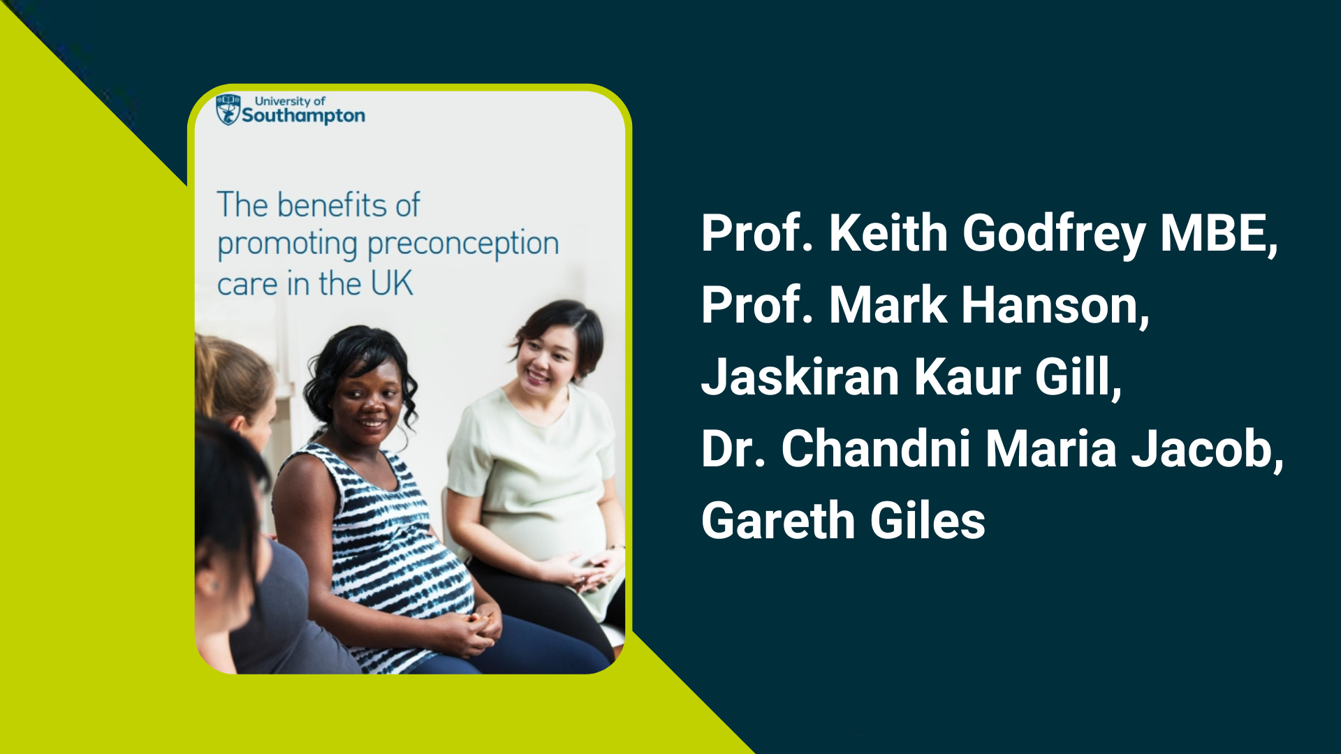 The benefits of promoting preconception care in the UK