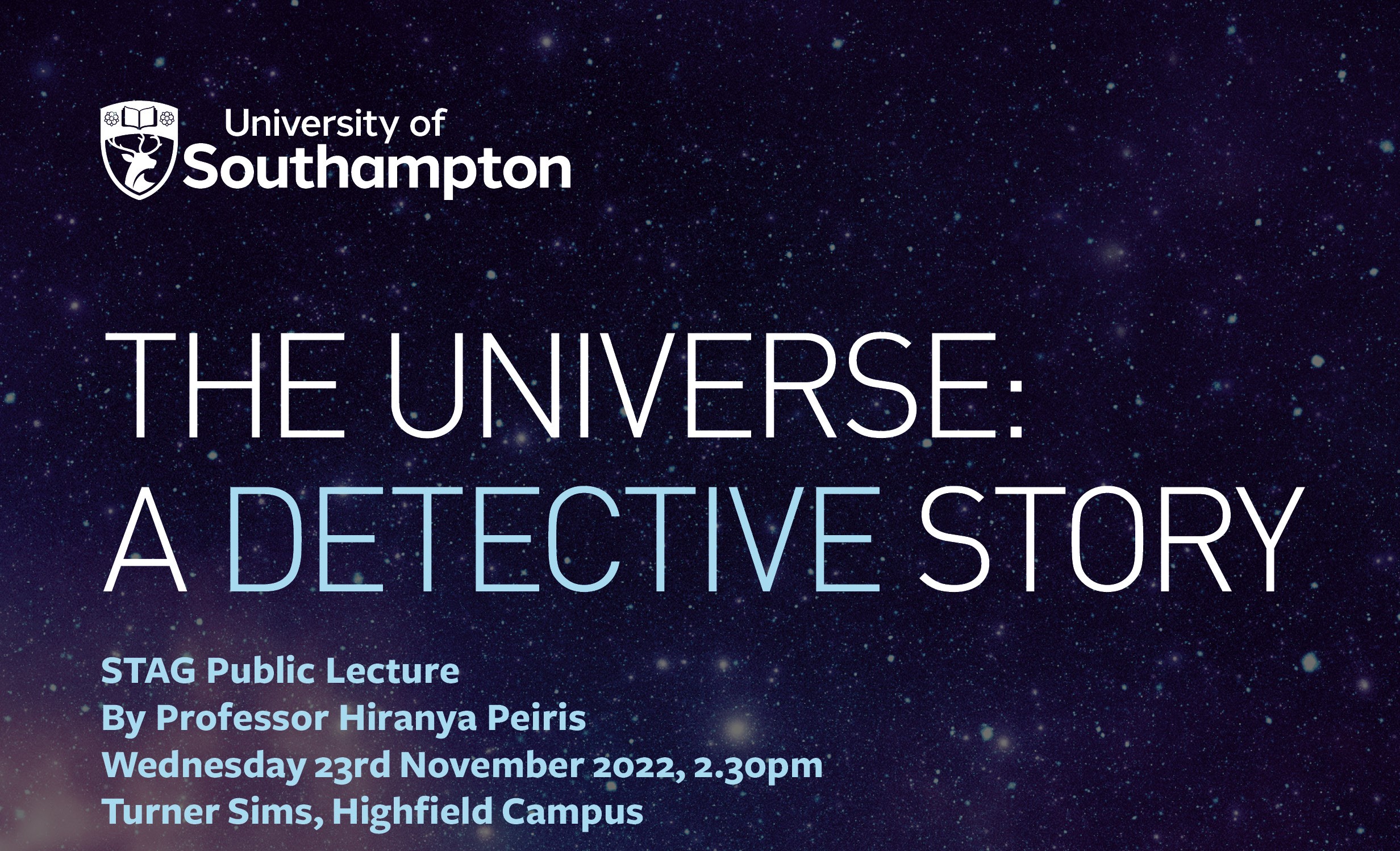 STAG Lecture Professor Hiranya Peiris