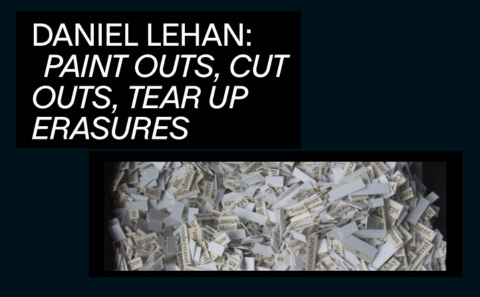 Poster showing mound of labels