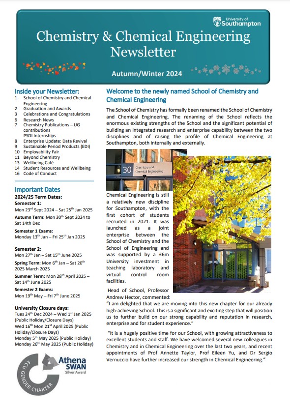 Chemistry newsletter