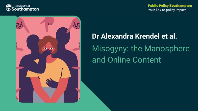 Mysogyny: the manosphere and online content consultation graphic