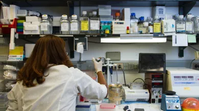 Chemist in a lab