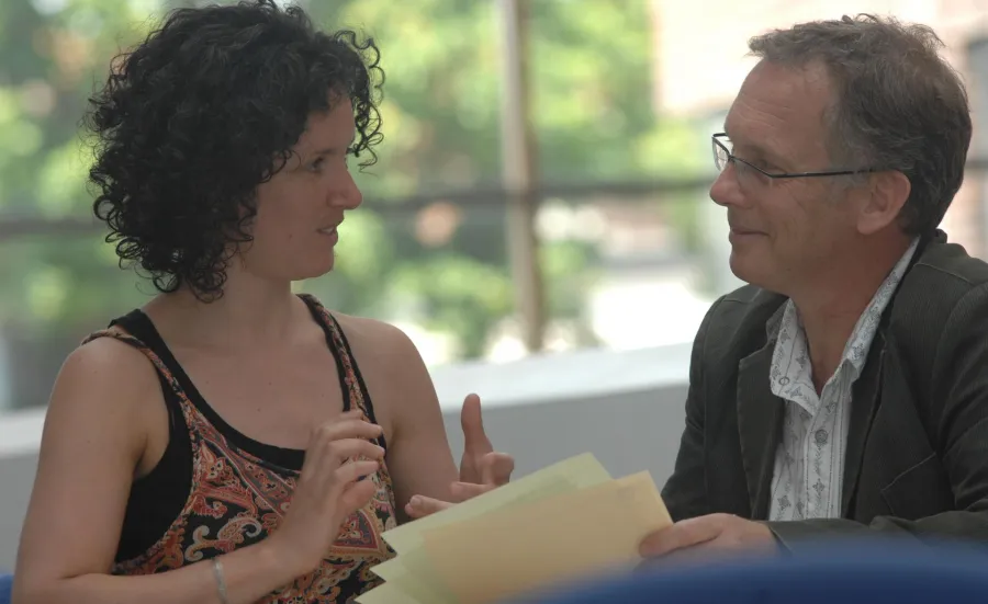 A student with a supervisor