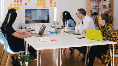 A team of people working together