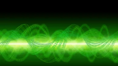 Digital green colour wave