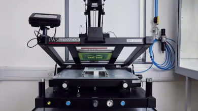 Machine at the e-textile laboratory