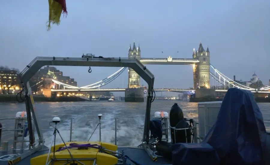 3D Chirp post-deployment on the River Thames