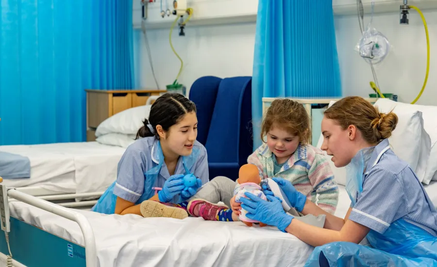 Simulated hospital wards