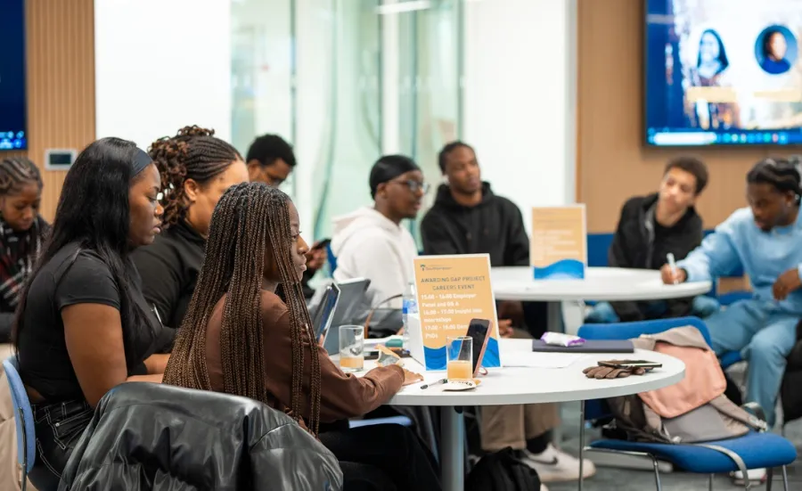Students at an Awarding Gap Project careers