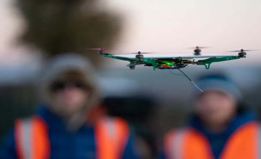 P-Drone (a persistent quadcopter)