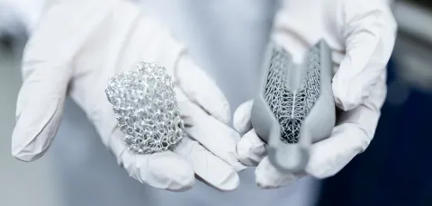 Material held in hands.