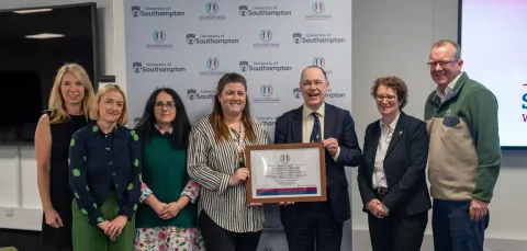 Southampton receiving the Sanctuary Award