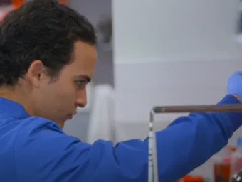 David conducts and experiment