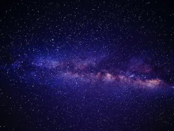 Thematic imagery of night sky with stars