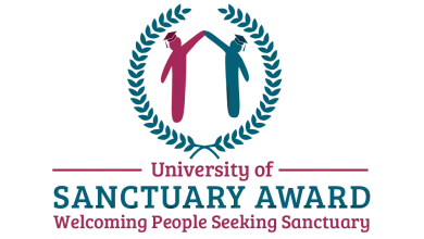 University of Sanctuary Award: Welcoming people seeking sanctuary