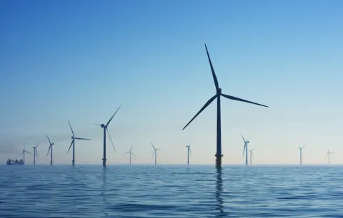 Wind turbines in the North Sea