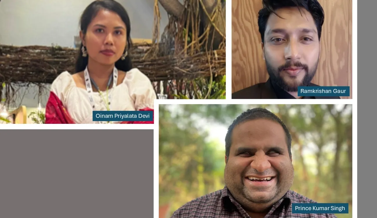 Collaged images of project team