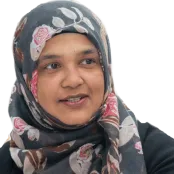 Aysha Rahman head and shoulders profile