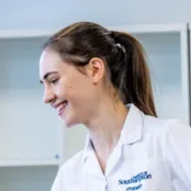 Head and shoulders portrait image of Nassia Vogelzang in her uniform.