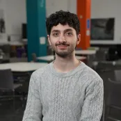 Portrait image of Feras Al Sahar, BSc Mathematics student, smiling at the camera.
