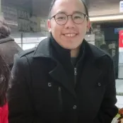 A portrait image of Caleb, an MSc Amputation and Prosthetic Rehabilitation student smiling at the camera.