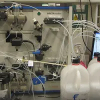 Filtration equipment in the fermentation laboratory