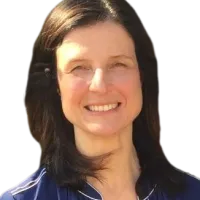 A cut-out image of Professor Miriam Santer.