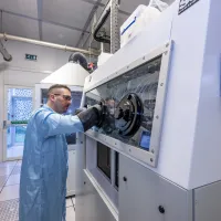 A man near the equipment