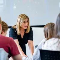 Students in a modern languages lecture