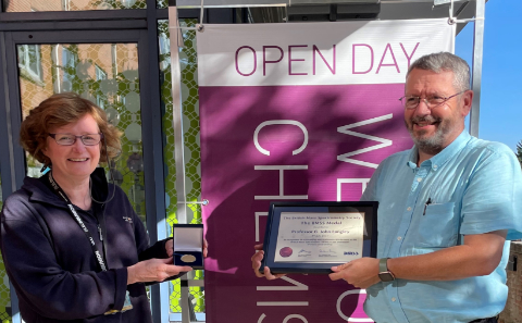 John Langley celebrates